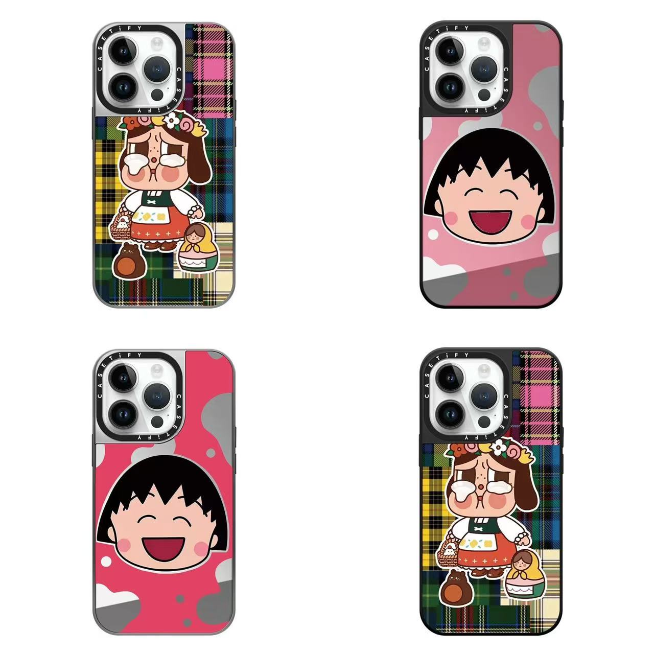 スマホケース ちびまる子ちゃんテーマ 耐衝撃・防振性能に優れ、高級感あふれるスマホケースで、iPhone に対応