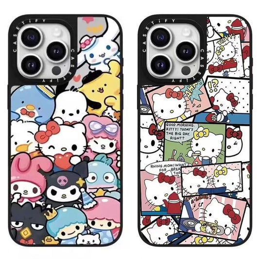 スマホケース  三麗鷗キャラクターテーマ  耐衝撃・防振性能に優れ、高級感あふれるスマホケースで、iPhone に対応