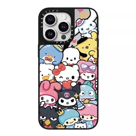 スマホケース  三麗鷗キャラクターテーマ  耐衝撃・防振性能に優れ、高級感あふれるスマホケースで、iPhone に対応