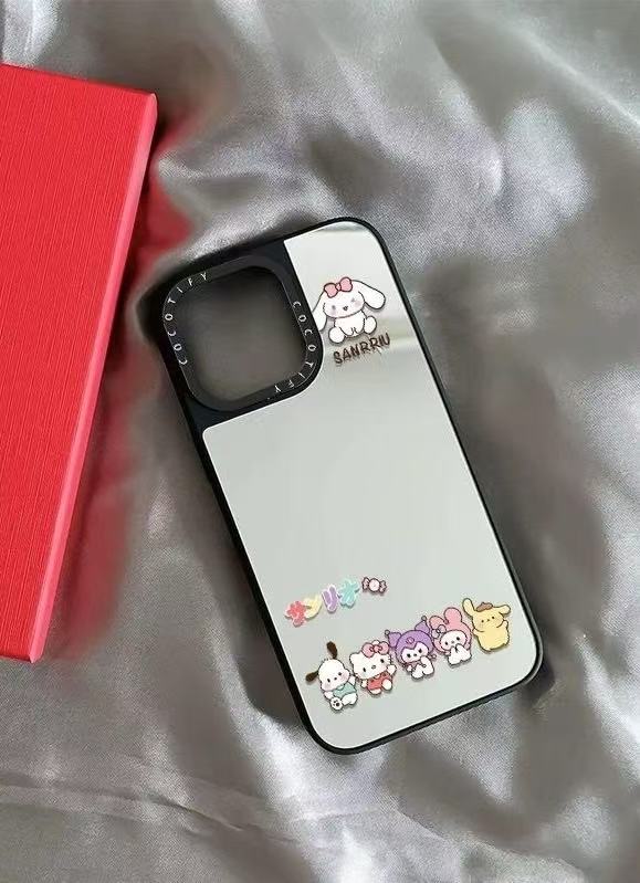 スマホケース 三麗鷗キャラクターテーマ 耐衝撃・防振性能に優れ、高級感あふれるスマホケースで、iPhone に対応