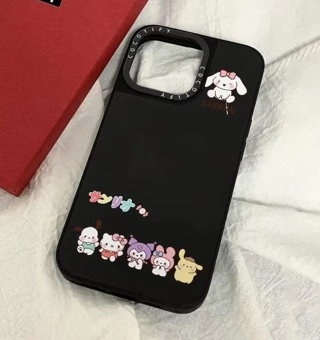 スマホケース 三麗鷗キャラクターテーマ 耐衝撃・防振性能に優れ、高級感あふれるスマホケースで、iPhone に対応