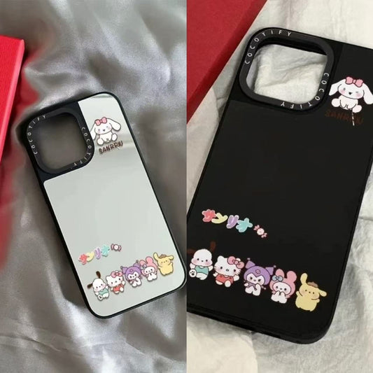 スマホケース  三麗鷗キャラクターテーマ  耐衝撃・防振性能に優れ、高級感あふれるスマホケースで、iPhone に対応