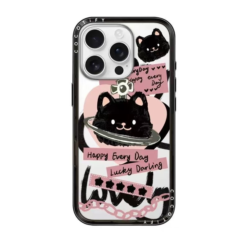 スマホケース 可愛い猫スマホケースが登場 耐衝撃・防振性能に優れ、高級感あふれるスマホケースで、iPhone に対応