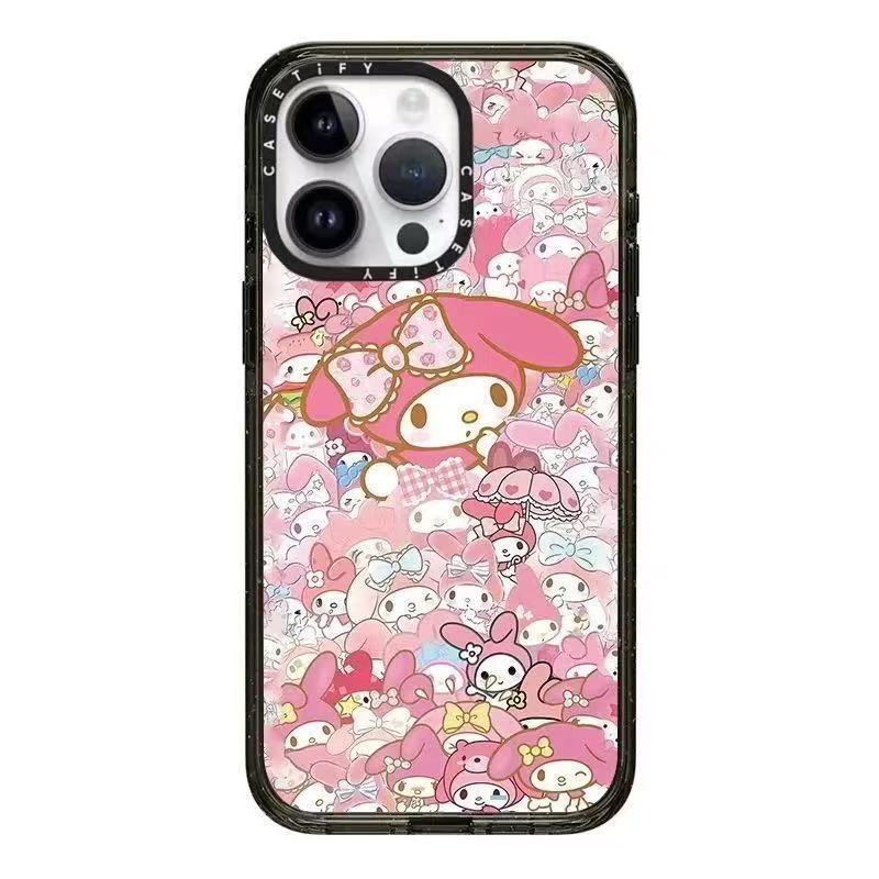 スマホケース 三麗鷗人気キャラクターテーマ 耐衝撃・防振性能に優れ、高級感あふれるスマホケースで、iPhone に対応