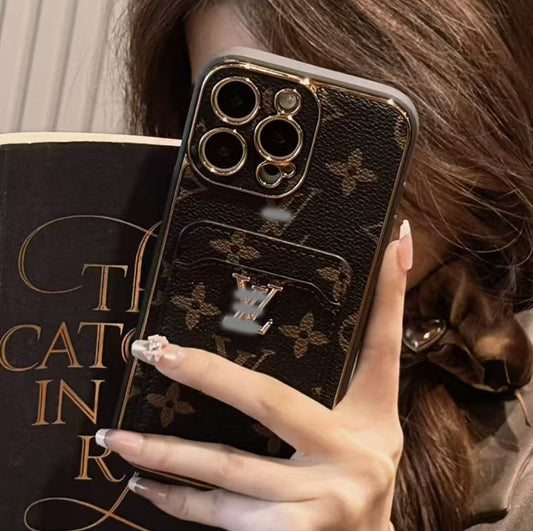 スマホケース ダブルVL ダブルG カード差込可能  耐衝撃・防振性能に優れ、高級感あふれるスマホケースで、iPhone に対応