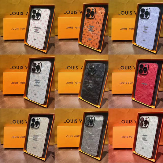 スマホケース レーザーレザー ダブルVL  耐衝撃・防振性能に優れ、高級感あふれるスマホケースで、iPhone11~16 に対応