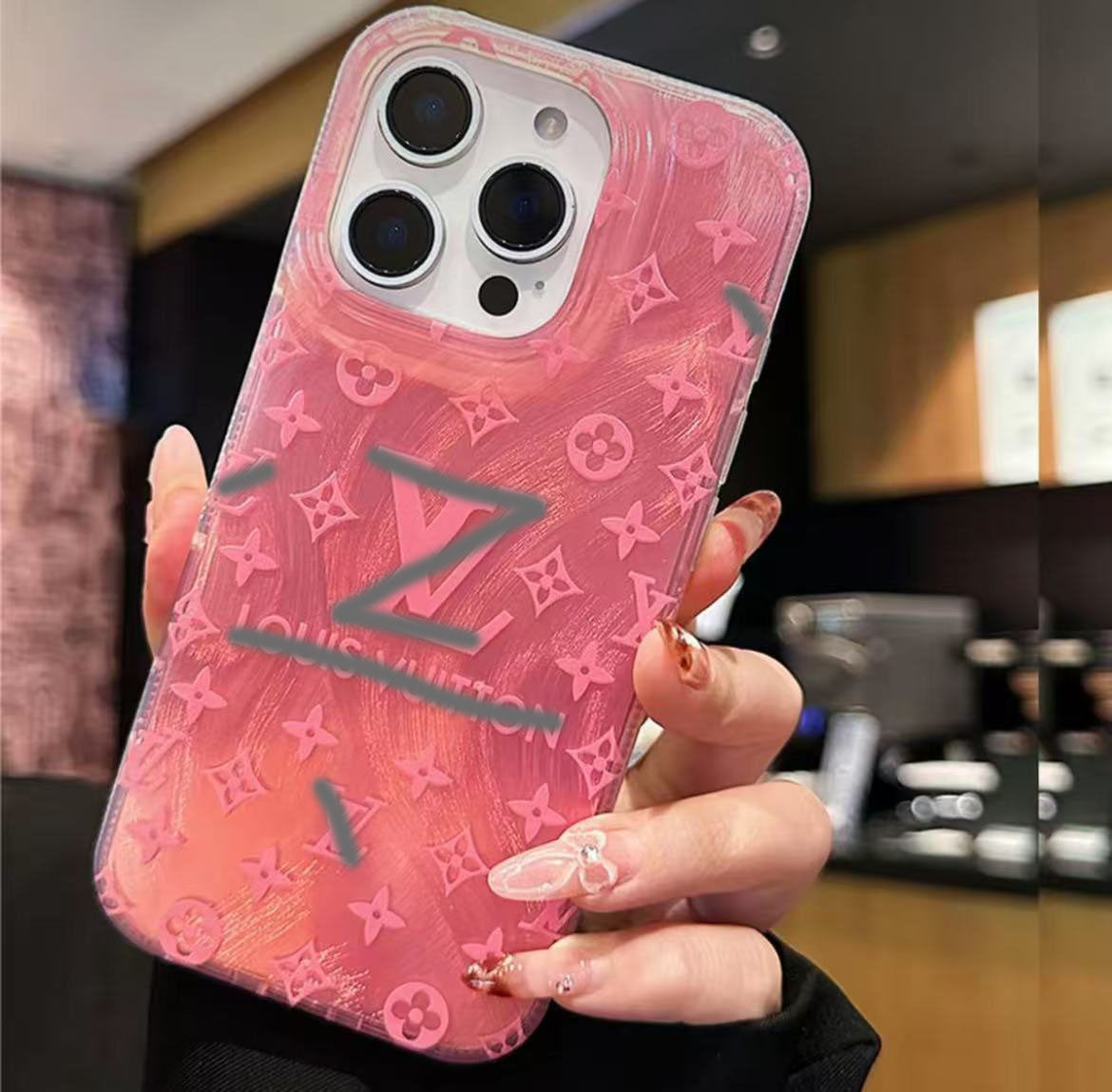 スマホケース 羽紗高級感 ダブルV 耐衝撃・防振性能に優れ、高級感あふれるスマホケースで、iPhone に対応