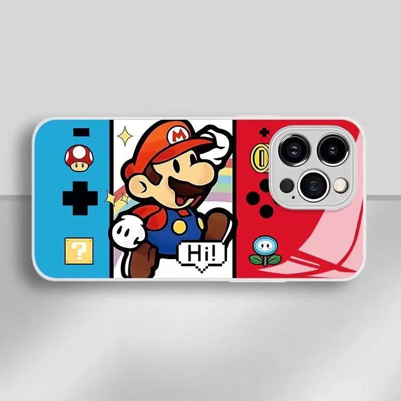 スマホケース マリオゲーム機をテーマにしたスマホケースです! 耐衝撃・防振性能に優れ、高級感あふれるスマホケースで、iPhone に対応