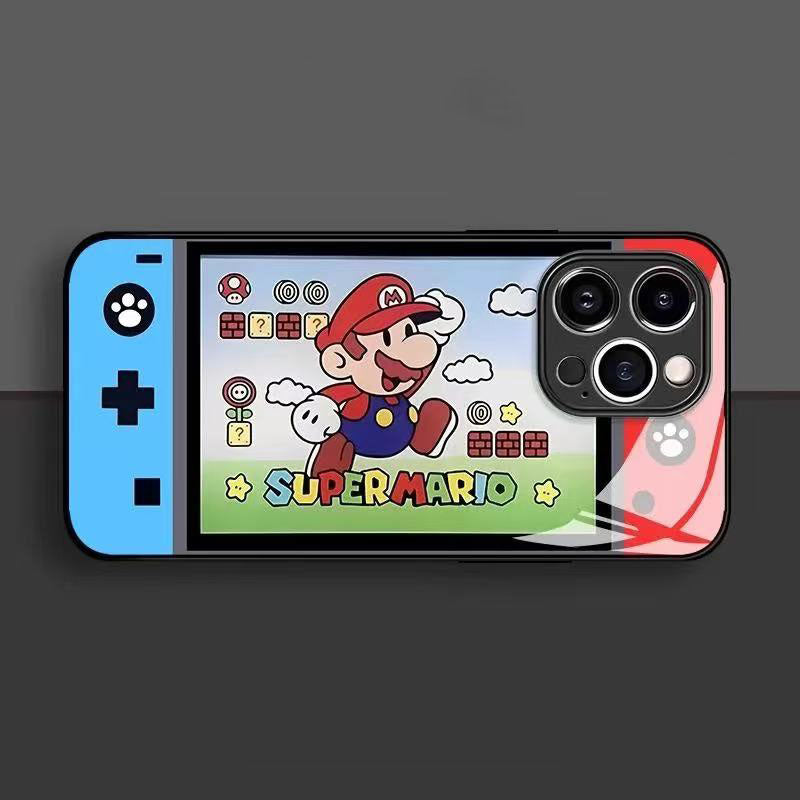スマホケース マリオゲーム機をテーマにしたスマホケースです! 耐衝撃・防振性能に優れ、高級感あふれるスマホケースで、iPhone に対応