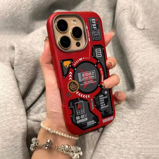 スマホケース 機動戦士をテーマにしたスマホケースです!  耐衝撃・防振性能に優れ、高級感あふれるスマホケースで、iPhone に対応