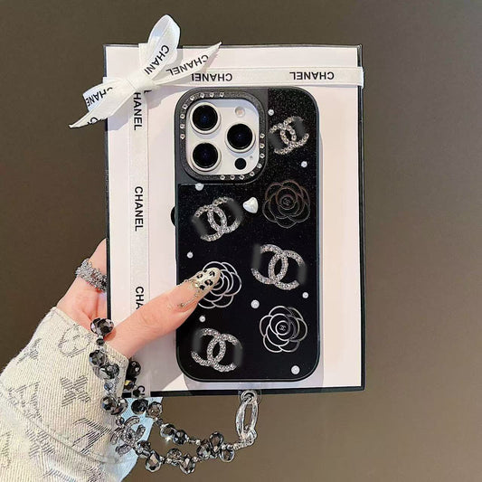 スマホケース  高級感  ダブルC  耐衝撃・防振性能に優れ、高級感あふれるスマホケースで、iPhone に対応