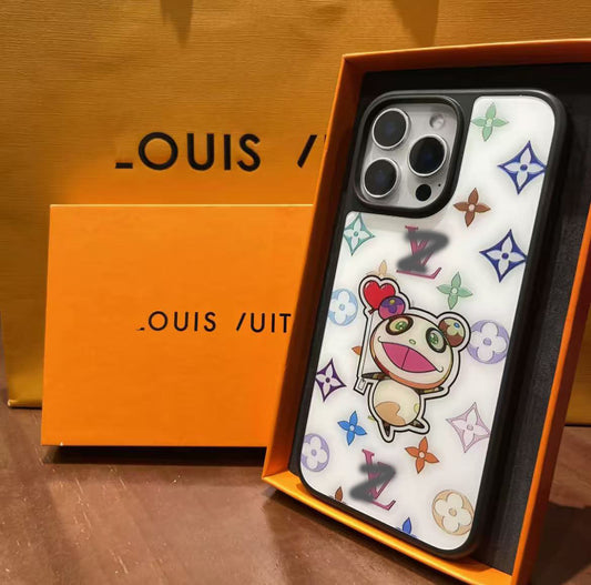 スマホケース  高級感 人気キャラクターテーマ  ダブルV 耐衝撃・防振性能に優れ、高級感あふれるスマホケースで、iPhone に対応