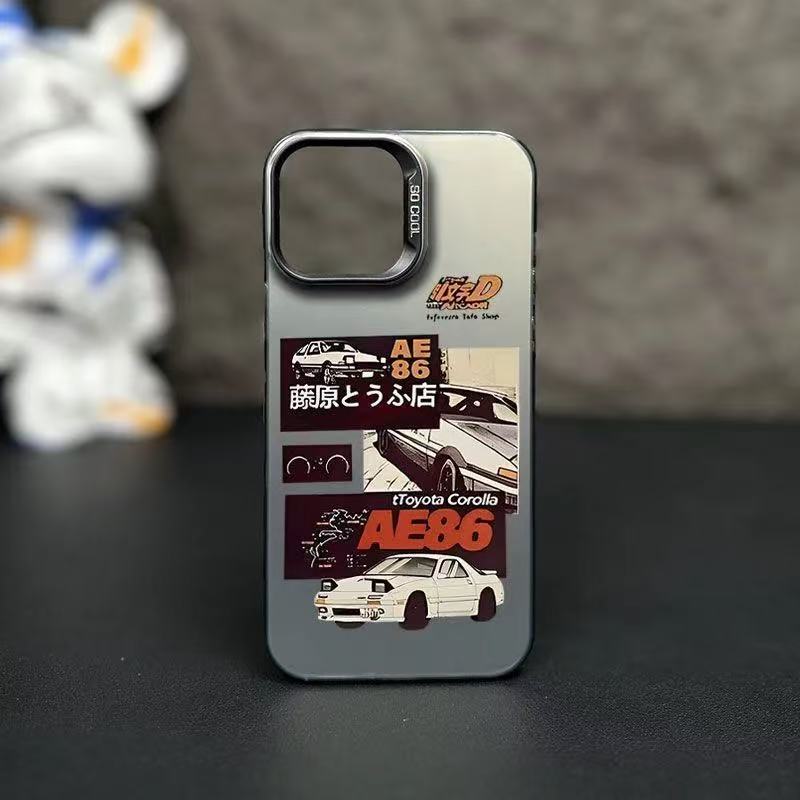 スマホケース 藤原豆腐店 AE86 テーマのスマホケース 耐衝撃・防振性能に優れ、高級感あふれるスマホケースで、iPhone に対応