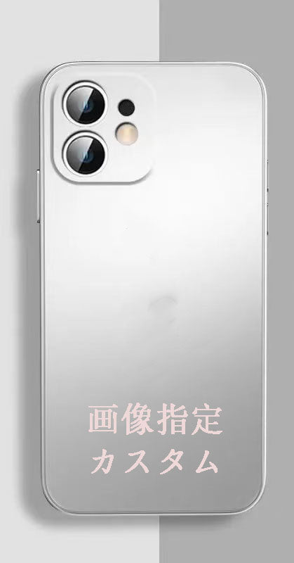 スマホケース カスタムシリーズ 液体強化ガラス 耐衝撃・防振性能に優れ、高級感あふれるスマホケースで、iPhone に対応