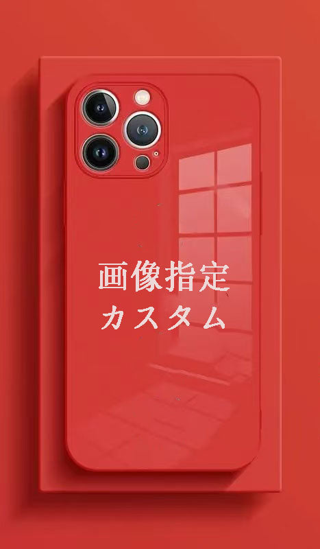 スマホケース カスタムシリーズ 液体強化ガラス 耐衝撃・防振性能に優れ、高級感あふれるスマホケースで、iPhone に対応