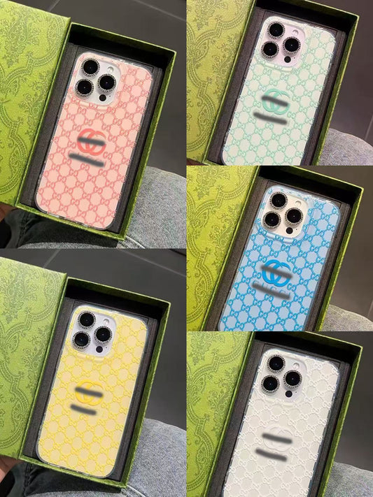 スマホケース  高級感  ダブルG  耐衝撃・防振性能に優れ、高級感あふれるスマホケースで、iPhone12~16 に対応