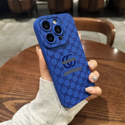 スマホケース  高級感 軟質シリコン  ダブルG 全14色 耐衝撃・防振性能に優れ、高級感あふれるスマホケースで、iPhone11~17 に対応