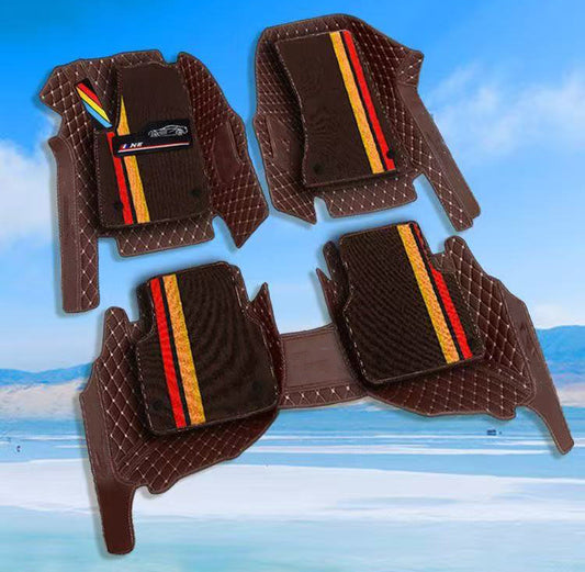 カー用品 車アクセサリー  専用車種向けカスタマイズ可能の全周囲包囲型カーマット 取り外し可能で洗浄可能 千種類以上の車種に対応 複数のカラーから選択可能