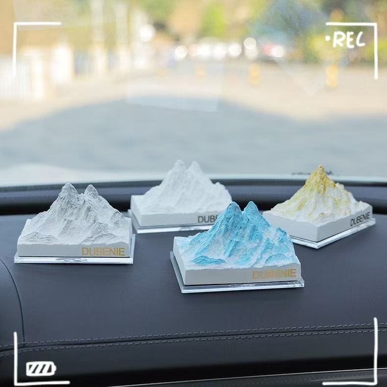カー用品 車アクセサリー 高級感あるアルプス山脈香り拡散石 車載用芳香剤 車載用センターコンソール擺飾