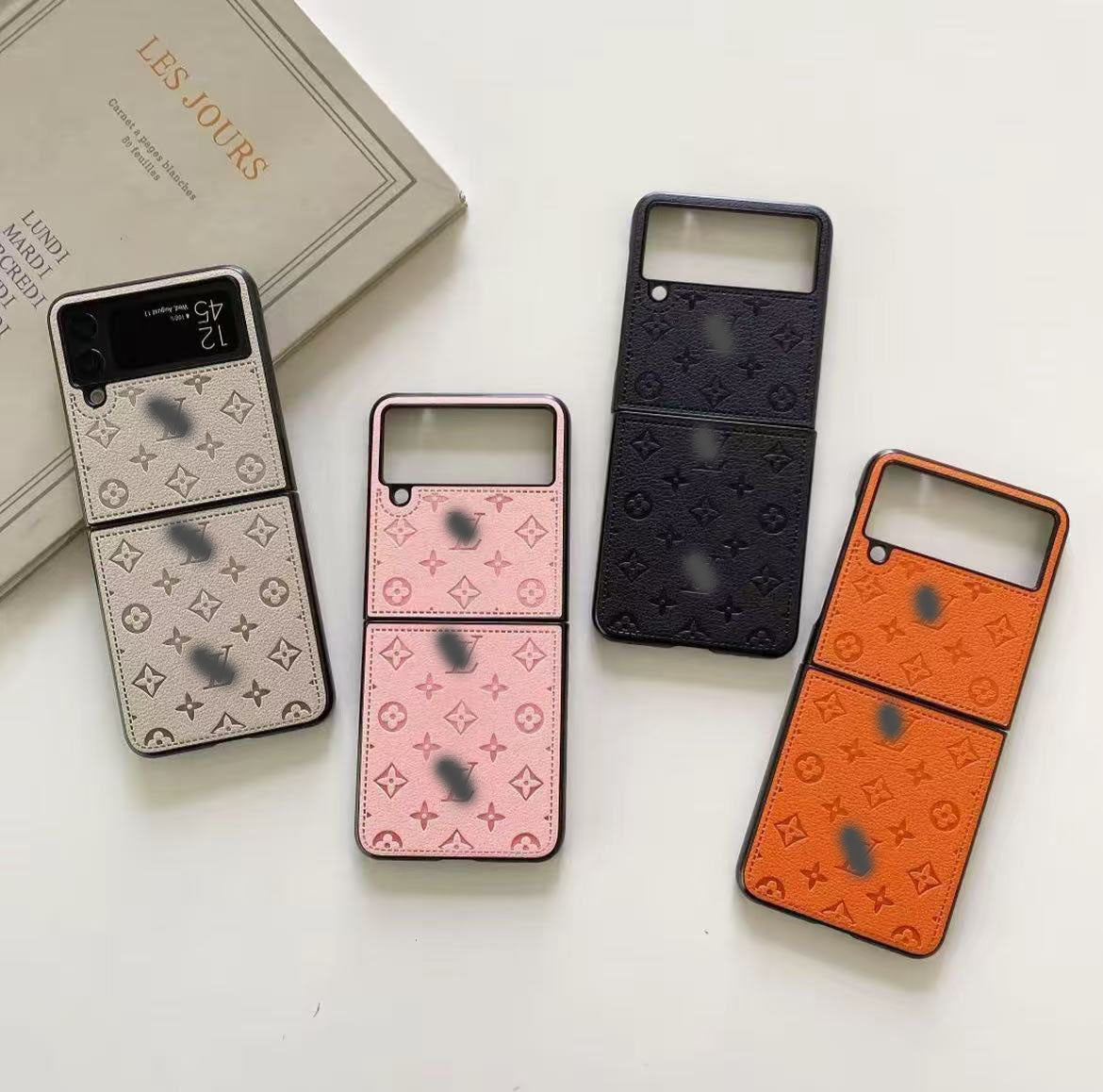 スマホケース 高級感 ダブルV Galaxy Z Flip 専用 耐衝撃・防振性能に優れ、高級感あふれるスマホケースで、iPhone に対応