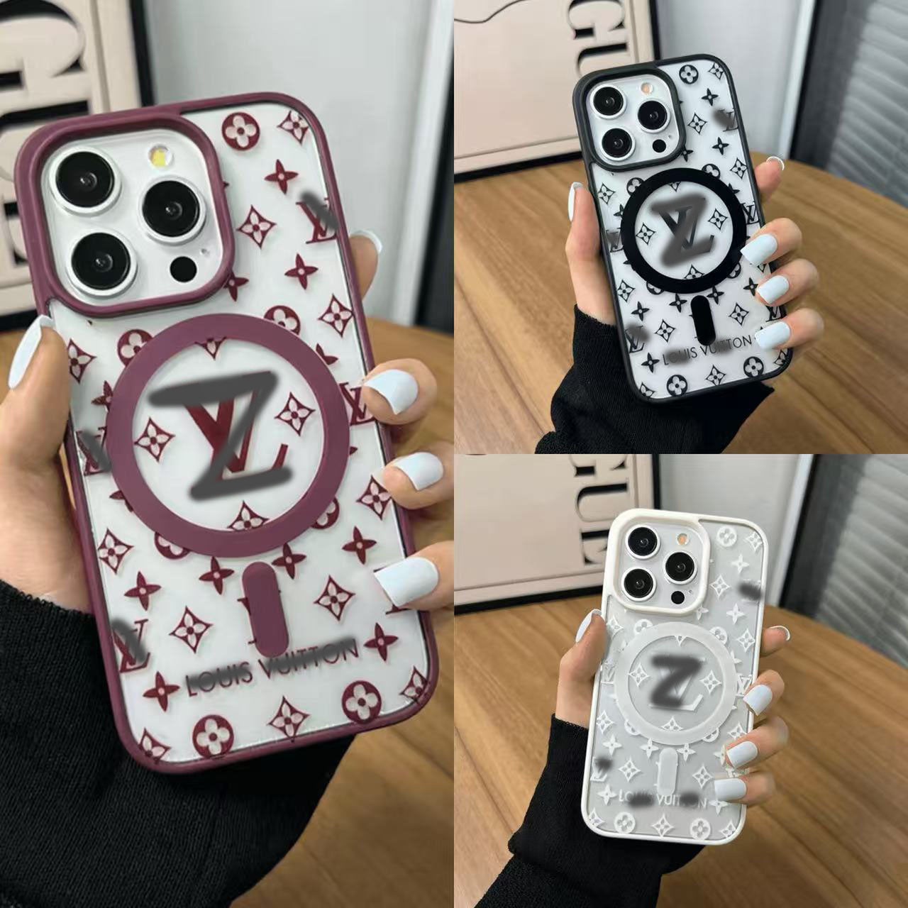 スマホケース 高級感マグネット式 ダブルV 耐衝撃・防振性能に優れ、高級感あふれるスマホケースで、iPhone11~16 に対応