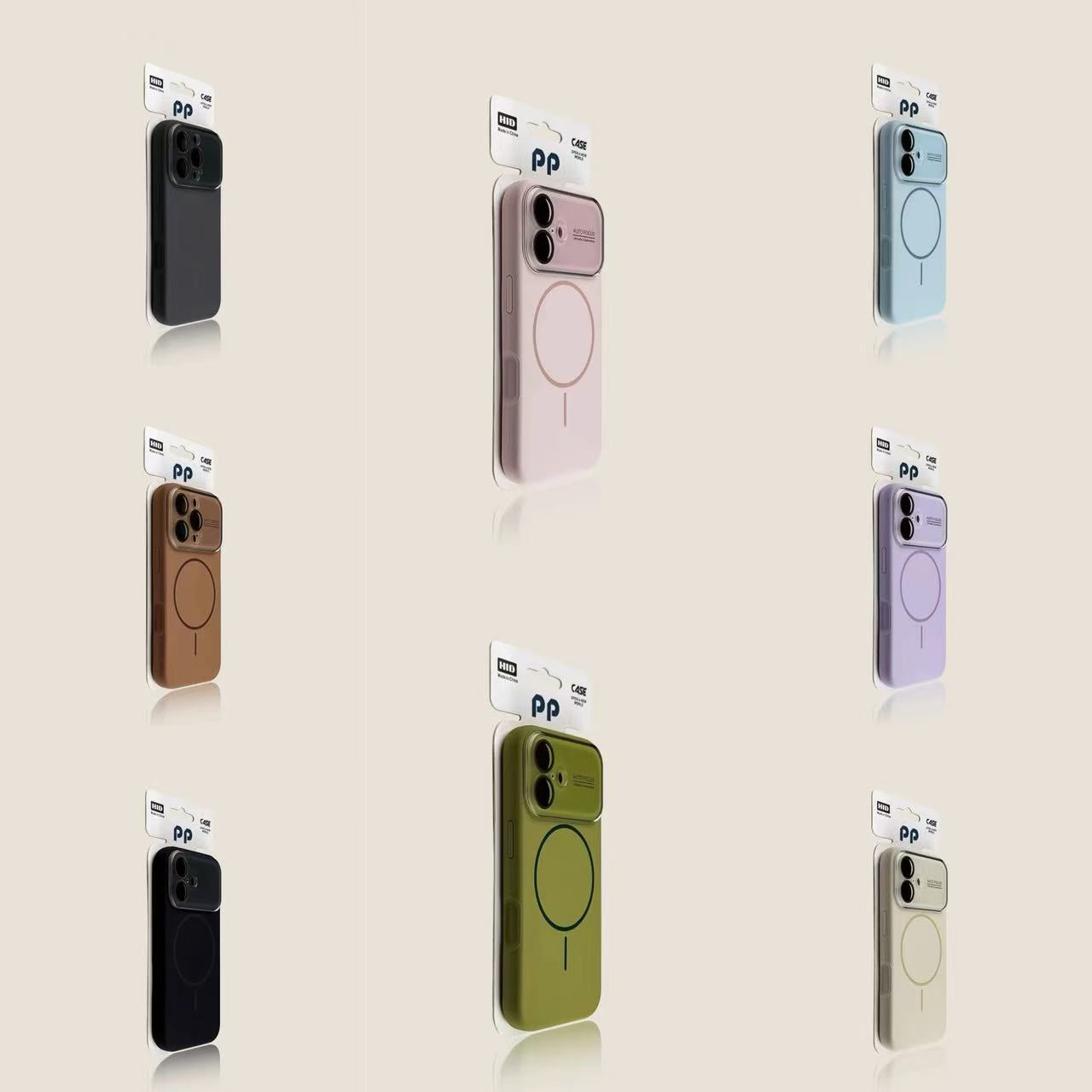 スマホケース  大きな窓付き マグネットスマホケース 全8色 耐衝撃・防振性能に優れ、高級感あふれるスマホケースで、iPhone 11~17 に対応