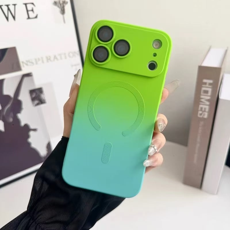 スマホケース  グラデーションリキッドマグネットスマホケース   耐衝撃・防振性能に優れ、高級感あふれるスマホケースで、iPhone 11~17 に対応