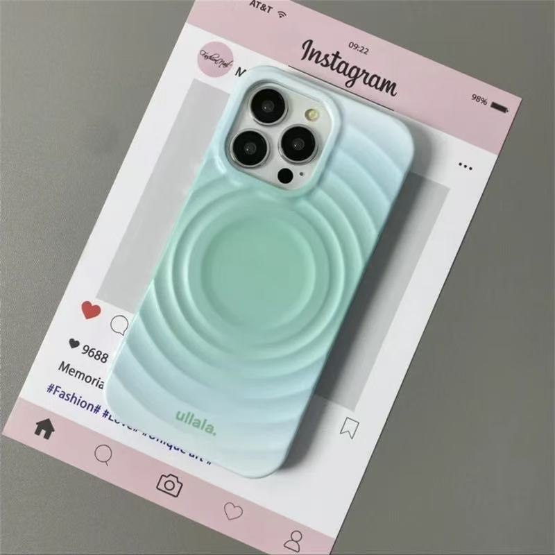 スマホケース  グラデーションリキッドマグネットスマホケース   耐衝撃・防振性能に優れ、高級感あふれるスマホケースで、iPhone 11~16 に対応