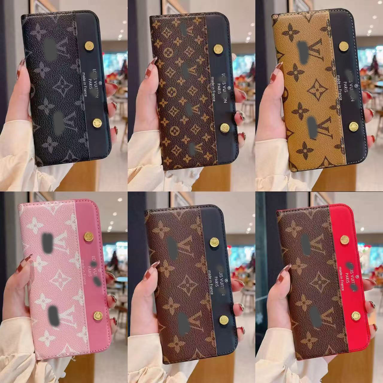 スマホケース  高級感手帳型スマホケース  ダブルV  耐衝撃・防振性能に優れ、高級感あふれるスマホケースで、iPhone12~17 に対応