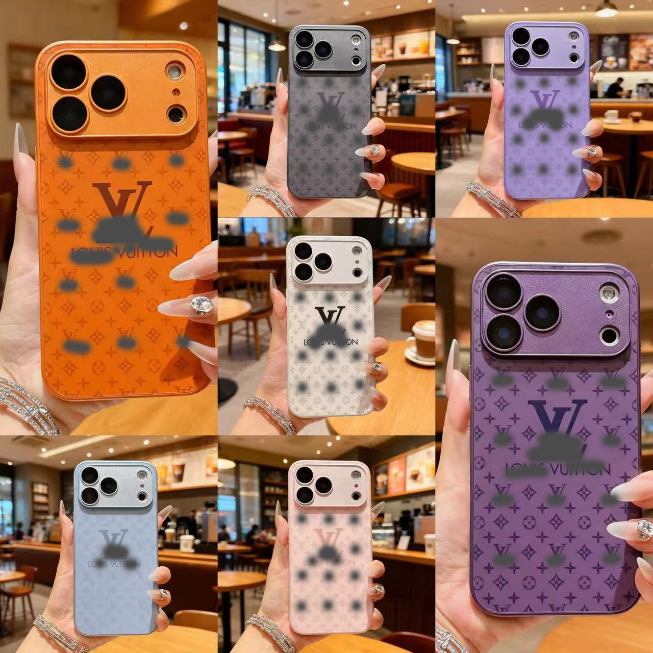 スマホケース  高級感強化ガラススマホケース   ダブルV    耐衝撃・防振性能に優れ、高級感あふれるスマホケースで、iPhone12~17 に対応