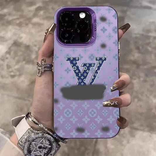 スマホケース  高級感ドーパミンスマホケース   ダブルV    耐衝撃・防振性能に優れ、高級感あふれるスマホケースで、iPhone12~17 に対応