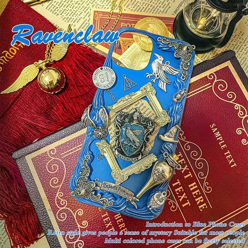 スマホケース  ハリーポッター 手作りクリームリキッドレジンスマホケース  耐衝撃・防振性能に優れ、高級感あふれるスマホケースで、iPhone に対応