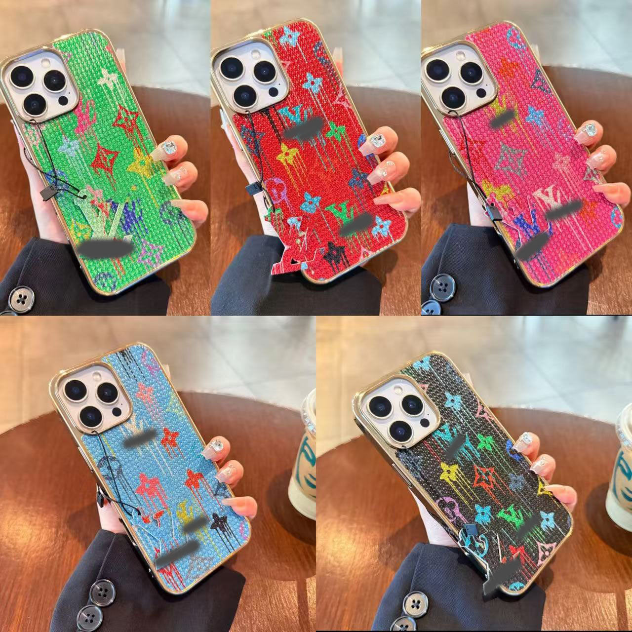 スマホケース  高級感メッキグラフィティスマホケース   ダブルV    耐衝撃・防振性能に優れ、高級感あふれるスマホケースで、iPhone12~17 に対応