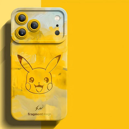 スマホケース 水彩スタイルで描かれたポケモンの世界が詰まった、柔らかいシリコンスマホケース 耐衝撃・防振性能に優れ、高級感あふれるスマホケースで、iPhone12~17 に対応
