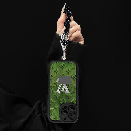 スマホケース 高級感ブレスレットを付き ダブルV 耐衝撃・防振性能に優れ、高級感あふれるスマホケースで、iPhone11~17 に対応