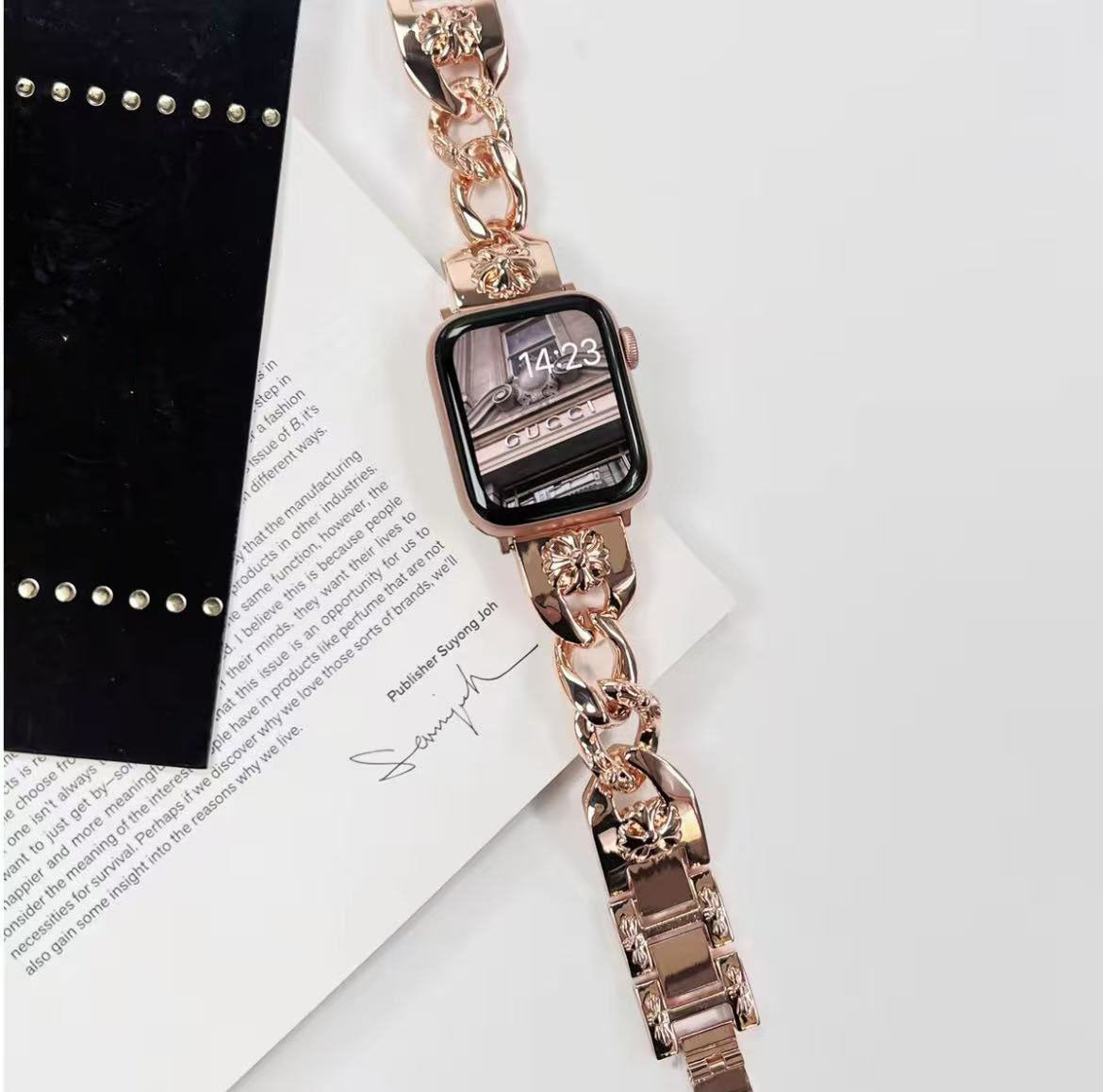 アップルウォッチストラップ Apple Watch メタルチェーンバンド iWatch ストラップ 38mm~49mm 対応