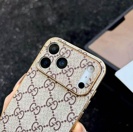 スマホケース 高級感メッキ縁スマホケース ダブルV 耐衝撃・防振性能に優れ、高級感あふれるスマホケースで、iPhone12~17 に対応