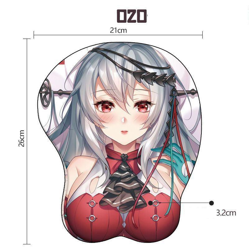 原神シリーズの立体 3D シリコンキーボード手首 サポート&マウスパッド - BicMart