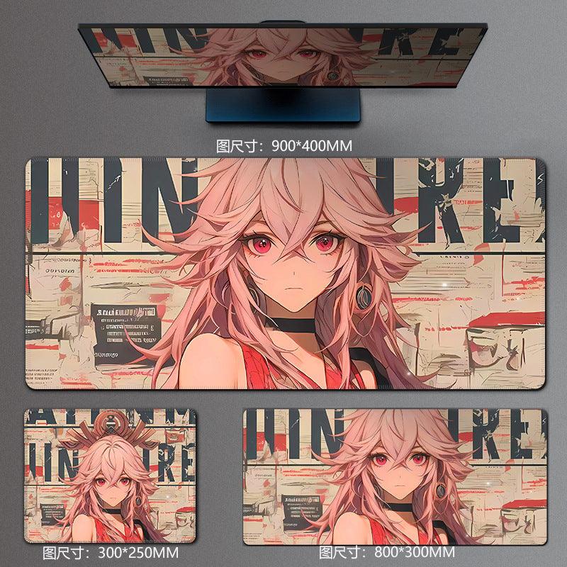 ゲーム、アニメ、エスポーツ シリーズマウスパッド 32種類 厚みがあって縫い目がついたマウスパッド - BicMart