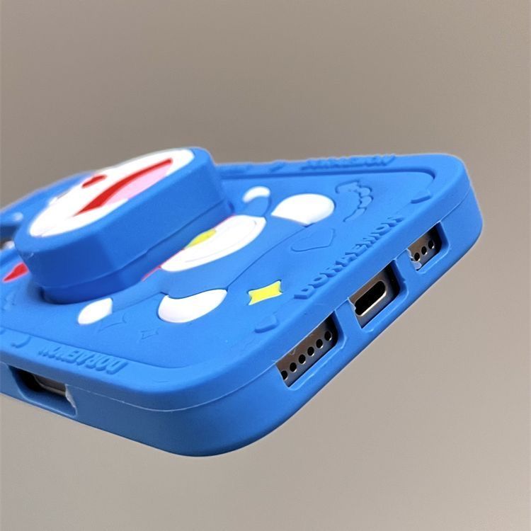 スマホケース 立体で可愛いドラえもんの伸縮スタンド付き、 耐衝撃・防振性能に優れ、高級感あふれるスマホケースで、iPhone に対応