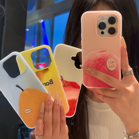 スマホケース  一口食べたくなるほどのフルーツパーティ 、  耐衝撃・防振性能に優れ、高級感あふれるスマホケースで、iPhone に対応