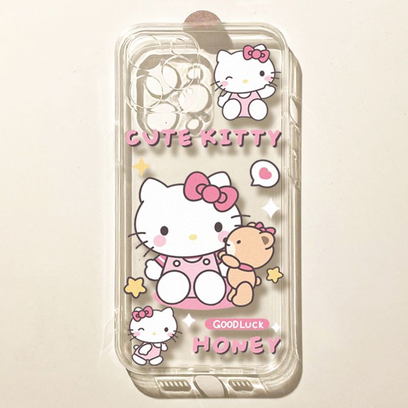 スマホケース  萌え力と癒し感がたっぷり!ハローキティテーマ  耐衝撃・防振性能に優れ、高級感あふれるスマホケースで、iPhone に対応