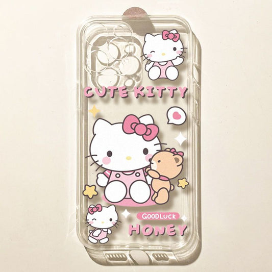 スマホケース  萌え力と癒し感がたっぷり!ハローキティテーマ  耐衝撃・防振性能に優れ、高級感あふれるスマホケースで、iPhone に対応