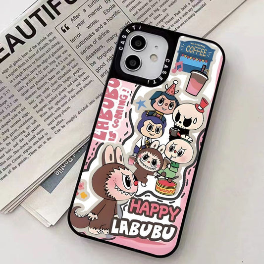 スマホケース  labubuテーマ  耐衝撃・防振性能に優れ、高級感あふれるスマホケースで、iPhone に対応