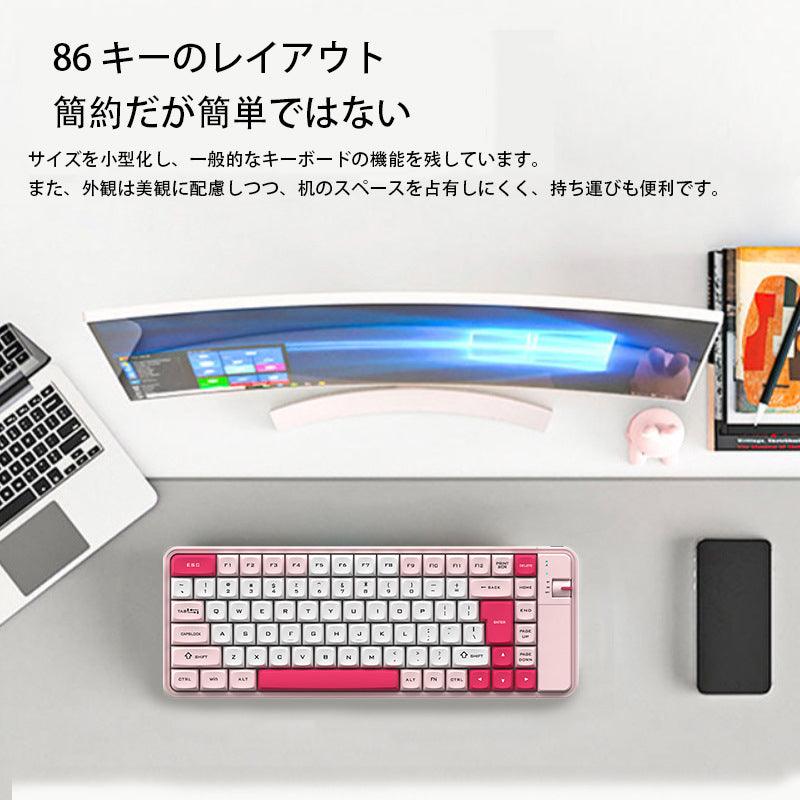 デュアルモードカラーキーボード&マウスセットで、ワイヤレス・ブルートゥースで汎用的に使用できるキーボード - BicMart