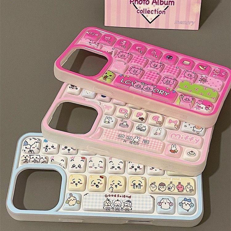 スマホケース  キーボード型スマホケース  キャラクターの柔らかい  スマホケース  iPhone に対応