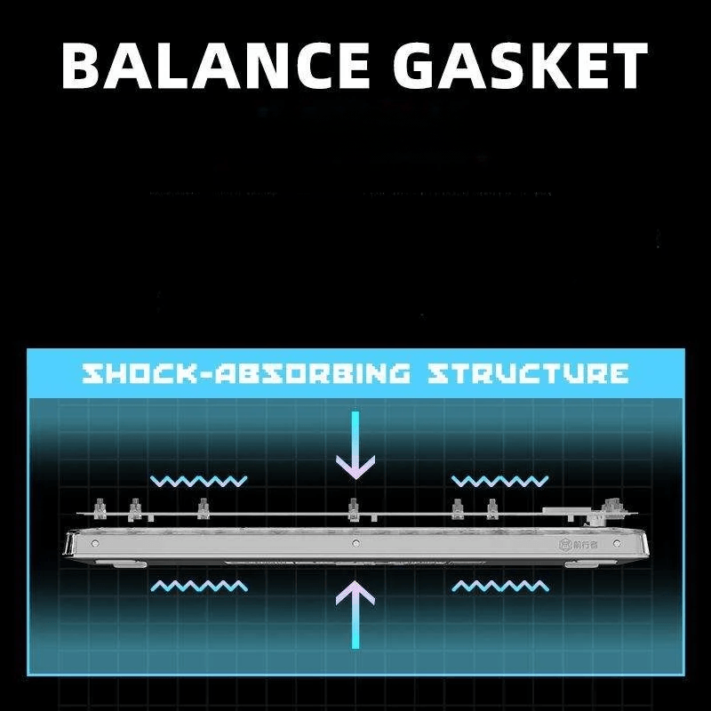 クリスタル調メカニカルキーボード|Bluetooth/有線/2.4G接続・99キー防衝突・RGB・Mac/Windows/iOS/Android対応 - BicMart