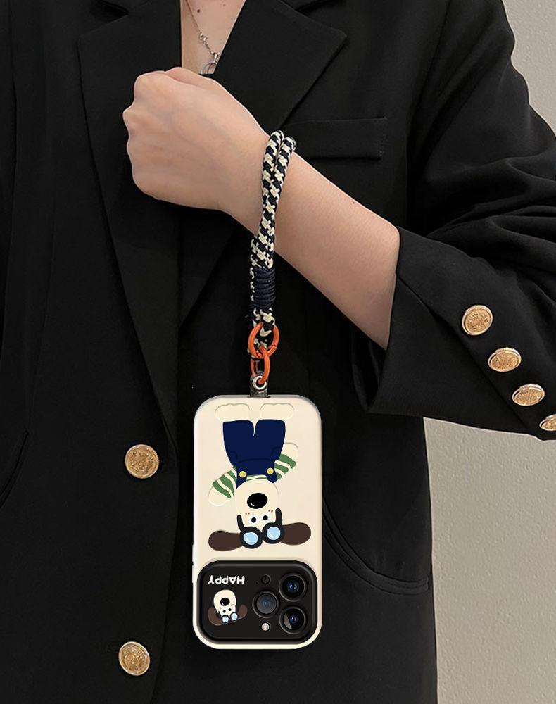 ウォーリーとグルミット 面白いデザイン 高級感 あふれる 紐付き スマホケース iPhone に対応