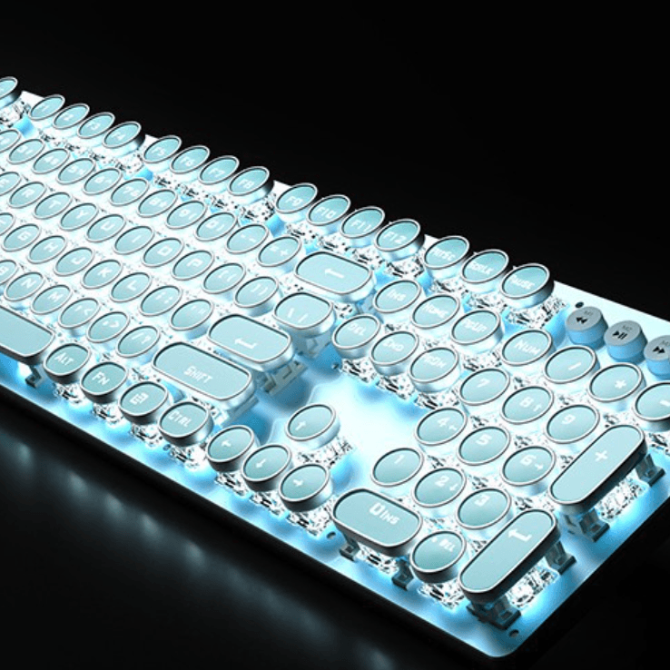 メカニカルキーボード|かっこういい・青色・ゲーム用・緑軸・使いやすい・手応えがよい・87キー/104キー - BicMart