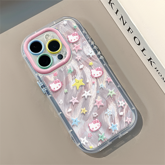 スマホケース  グラフィティスターのヘローキティテーマ、  耐衝撃・防振性能に優れ、高級感あふれるスマホケースで、iPhone に対応